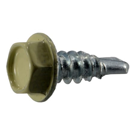 Midwest Fastener Sheet Metal Screw, #8 x 1/2 in, Zinc Plated Steel Hex Head Hex Drive, 100 PK 54329